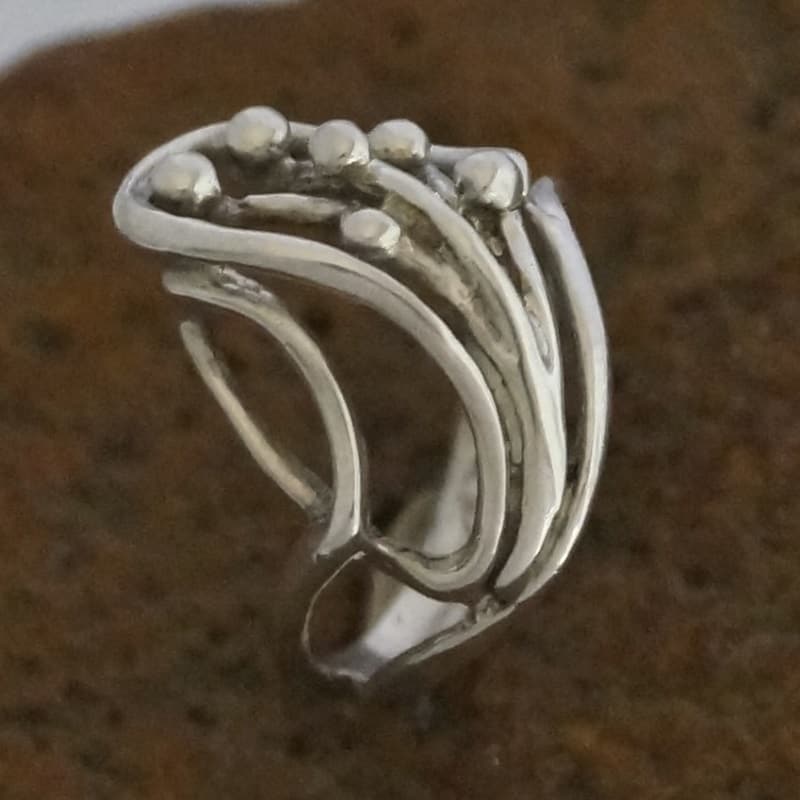 925 Sterling Silver Abstract Ring   Sweet Jewellery 