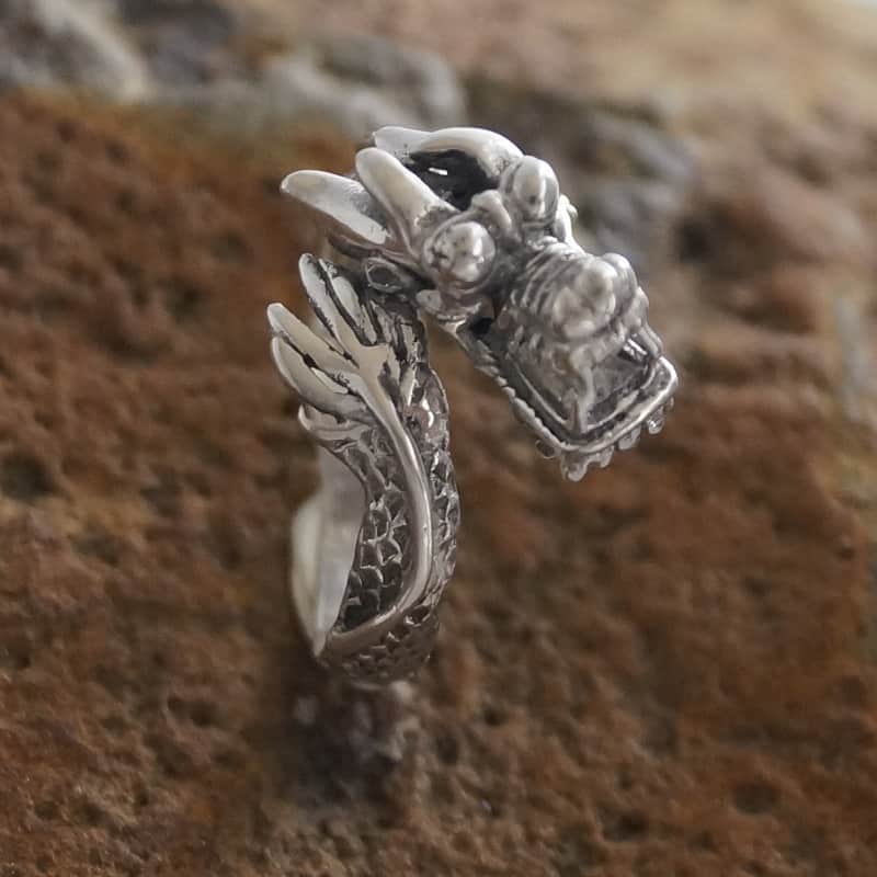 925 Sterling Silver Dragon Ring>Sweet Jewellery - Unique Handmade Jewellery